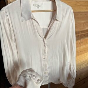 Z Supply Women's Cream Button Down Shirt